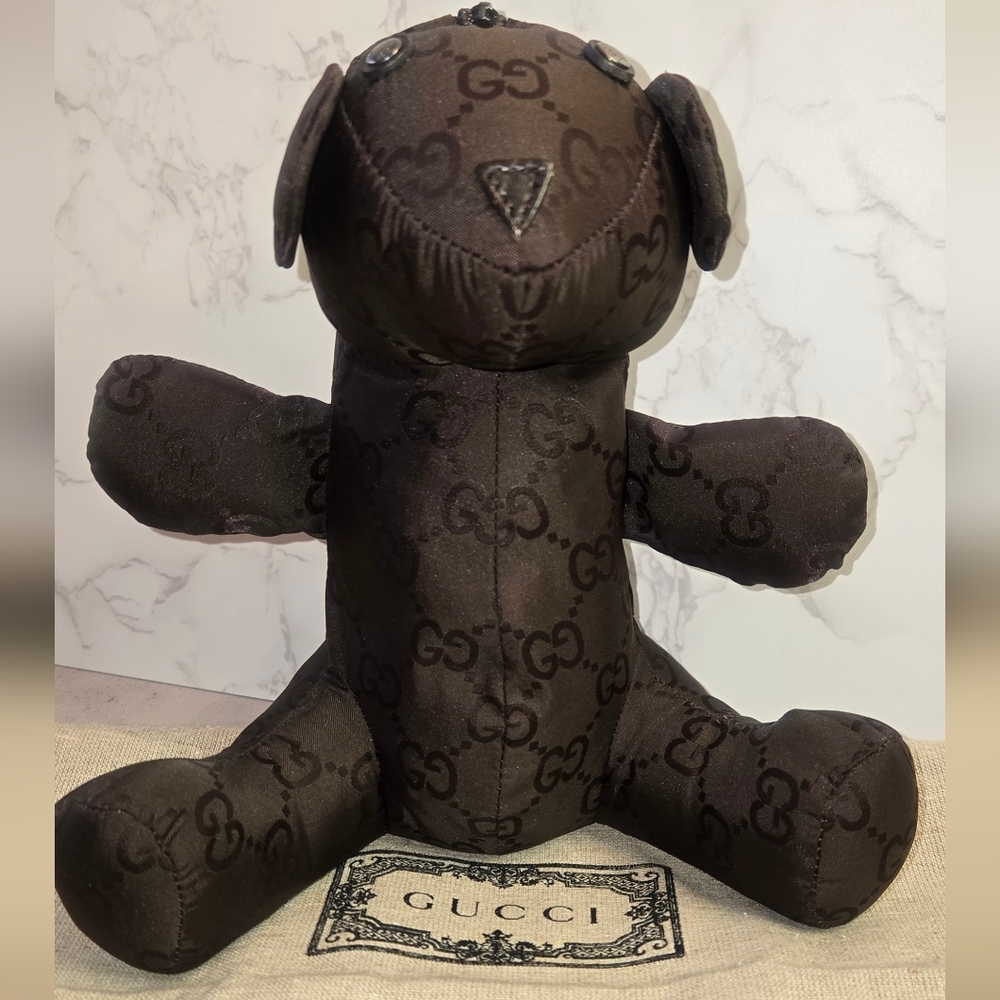 Gucci Nylon GG Teddy Bear Foldable Tote
